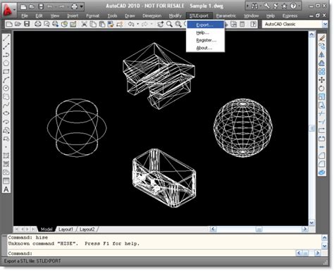 autocad stl export settings|About Exporting Stereolithography STL Files .